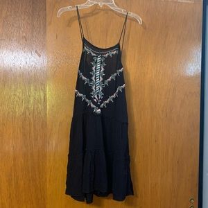 Black low back dress